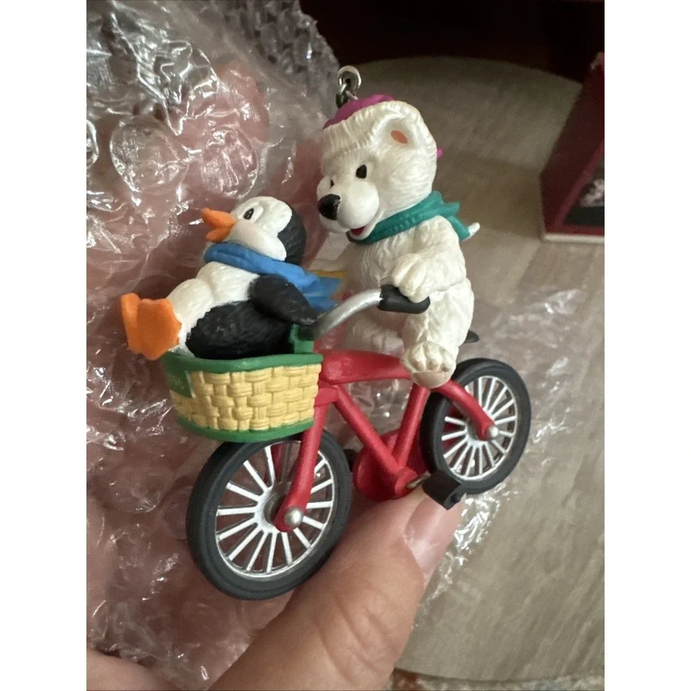 Set Of 4 Vintage Hallmark Keepsake Ornaments Mouse, Thimble, Polar Bear